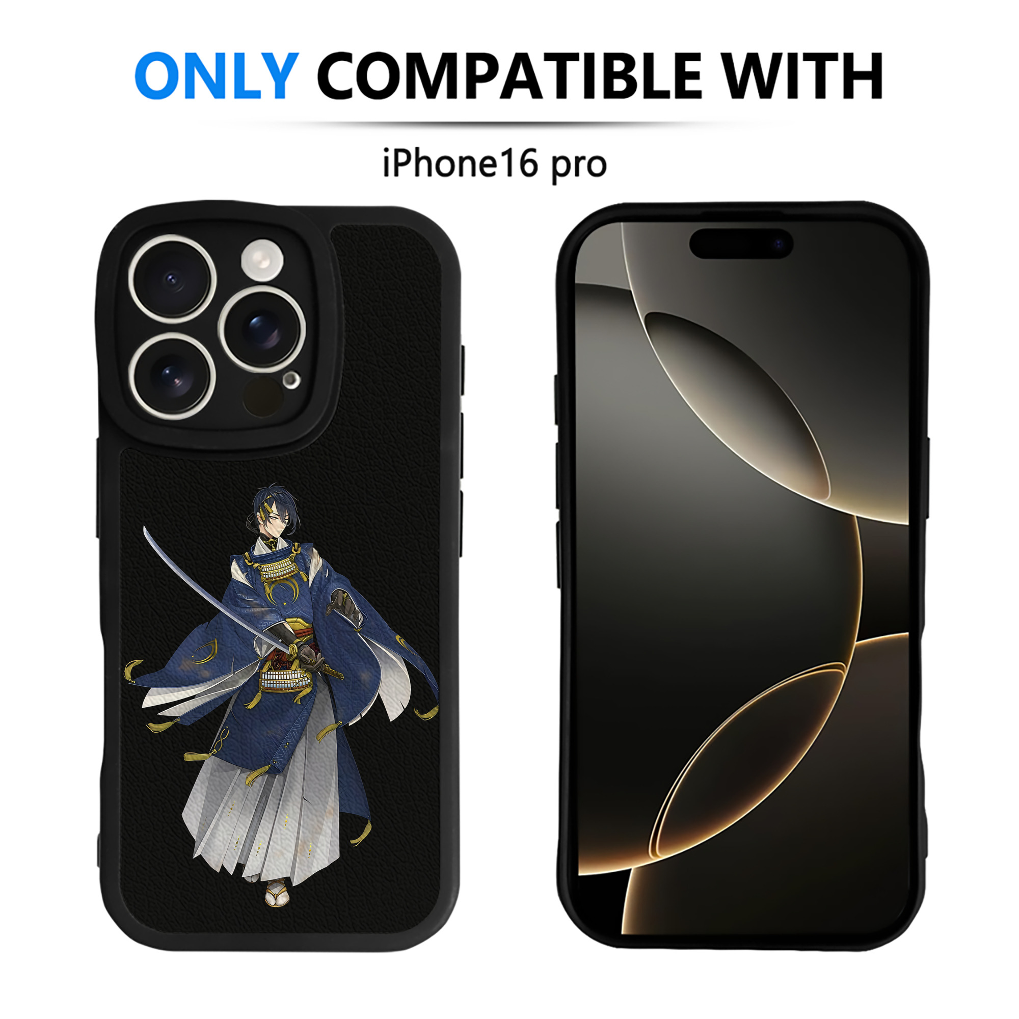 （画像用） 刀剣乱舞 Touken Ranbu 【iPhone 16シリーズ対応】シリコンスマホケース（レザー調） 材質：シリコン